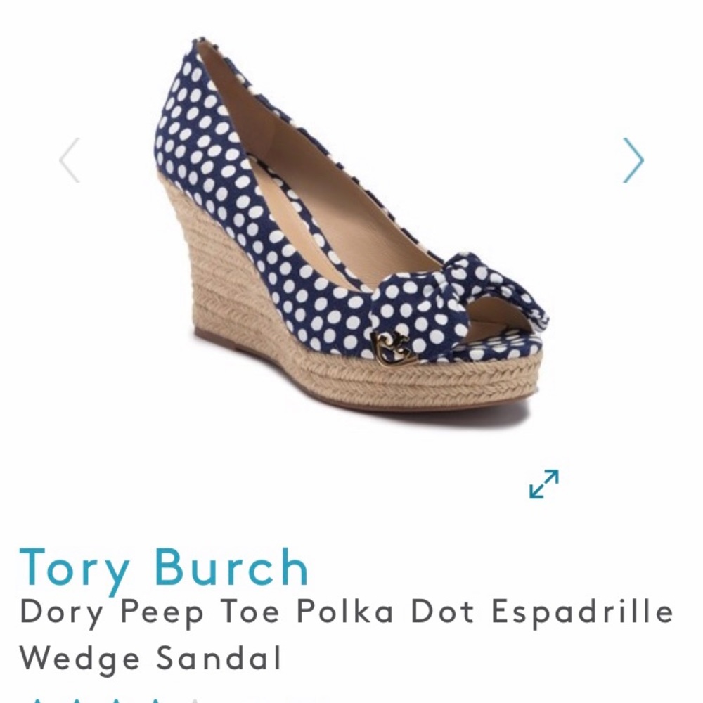 Tory Burch Dory Espadrille Peep-toe wedges sandal